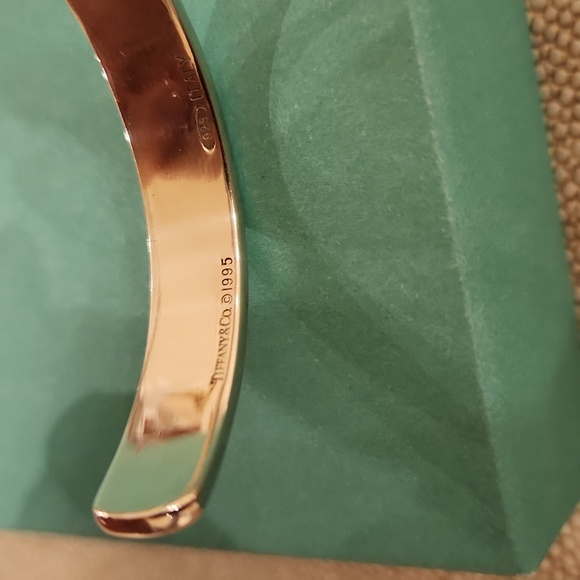 Tiffany & Co. Atlas Roman Numeral Cuff Solid Sterling Silver Bracelet - Picture 4 of 5